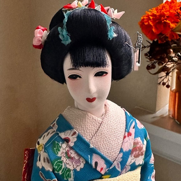 Hanayome Geisha Doll, Madame Butterfly by Nishi Doll Co. c1950 - Picture 8 of 11